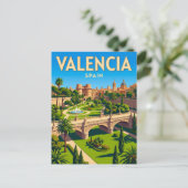 Turia-Gärten Spanien Postkarte (Stehend Vorderseite)