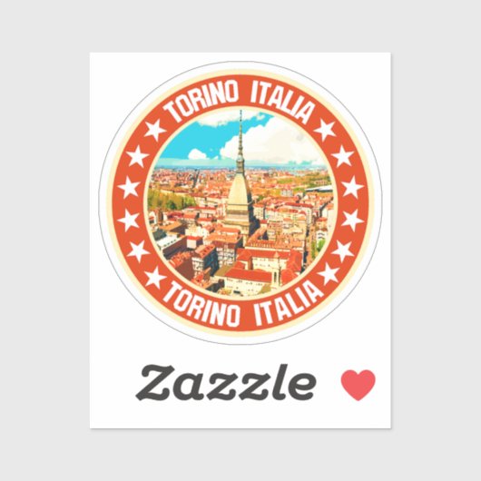 Turin Aufkleber (Blatt)