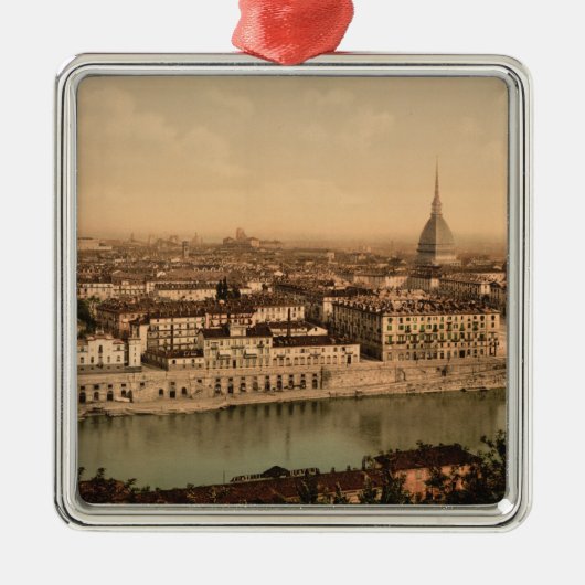 Turin des 19. Jahrhunderts, Piemont, Italien Silbernes Ornament (Vorne)