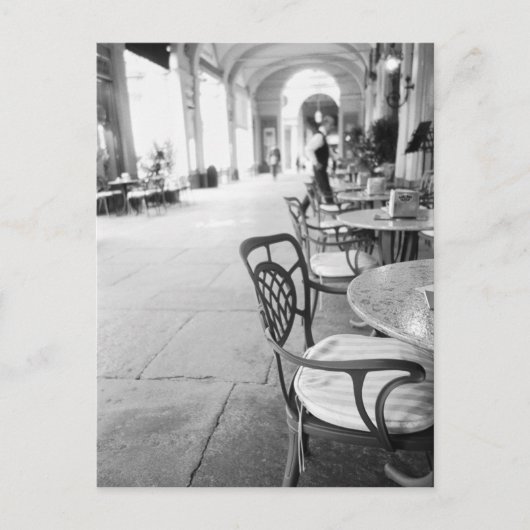 Turin Italien, Café und Archway Postkarte (Vorderseite)