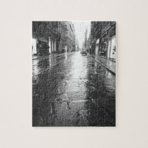 Turin Italien, Wet Street Abend Puzzle