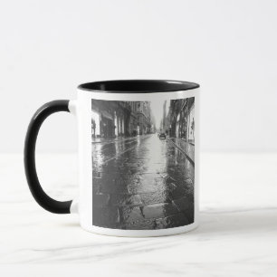 Turin Italien, Wet Street Abend Tasse
