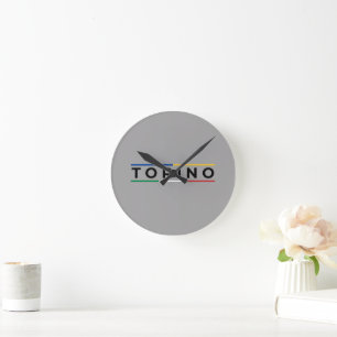 Turin Italienische & Sabauda Bänder - Minimalistis Runde Wanduhr