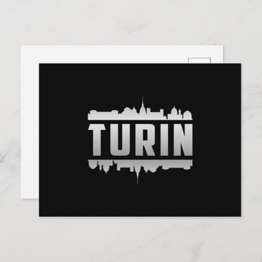 Turin Italy City Skyline Cityscape Funny Gift Postkarte (Vorne/Hinten)