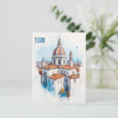 Turin Italy Travel Postkarte (Stehend Vorderseite)