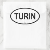 TURIN OVALER AUFKLEBER (Tasche)