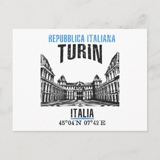 Turin Postkarte (Vorderseite)