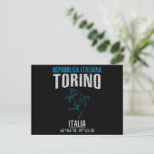 Turin Postkarte (Stehend Vorderseite)
