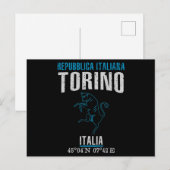 Turin Postkarte (Vorne/Hinten)
