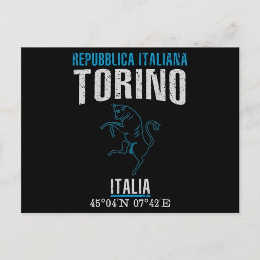 Turin Postkarte (Vorderseite)