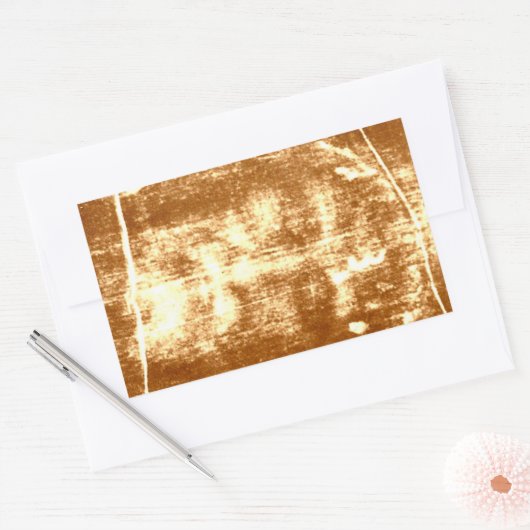 TURIN SHROUD RECHTECKIGER AUFKLEBER (Umschlag)