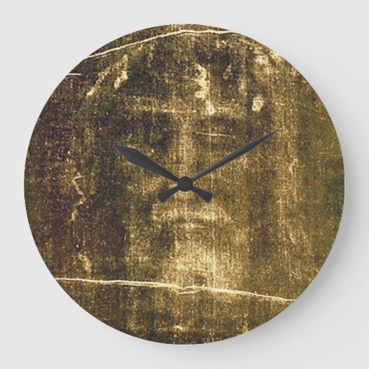 Turiner Grabtuch Große Wanduhr (Vorderseite)
