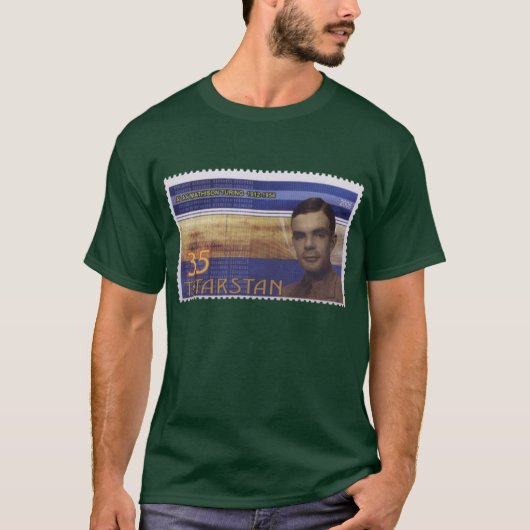 Turing Porto-Briefmarke T-Shirt (Vorderseite)