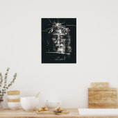 Turinverkleidung, negativ poster (Küche)