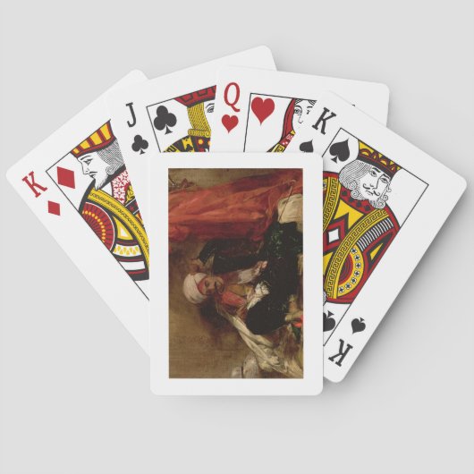 Turk mit Sitzplatz, 1826 (Öl auf Leinwand) Spielkarten (Rückseite)