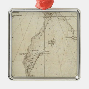 Türke-Inseln Silbernes Ornament