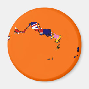 Türke- und Caicos-Flaggenkarte Magnet