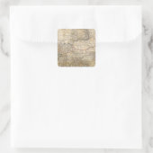 Türkei 7 quadratischer aufkleber (Tasche)