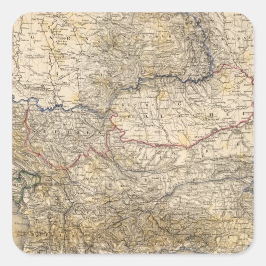 Türkei 7 quadratischer aufkleber (Vorderseite)
