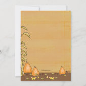 Türkei Abendessen Erntedank Einladung (Rückseite)