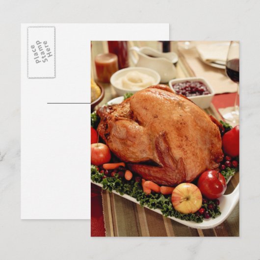 Türkei Abendessen Postkarte (Vorne/Hinten)