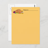 Türkei Abendessen Rezept Blank Card Postkarte (Vorne/Hinten)
