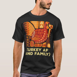 Türkei AF Erntedank Familie Türkei Tagsverwandte T-Shirt