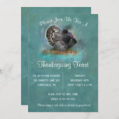 Türkei Aquamariner Erntedank Einladung (Vorne/Hinten)