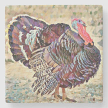 Türkei Art Bird Erntedank Untersetzer