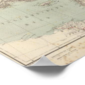 Türkei Atlas-Karte Poster (Ecke)