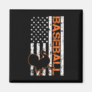 Türkei Baseball American Flag Erntedank Day Spar Magnet