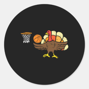 Türkei Basketball Spaß Erntedank Spieler Männer Fr Runder Aufkleber
