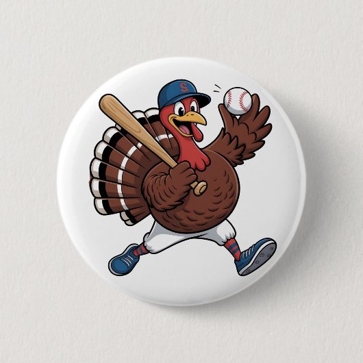 Türkei Batter Baseball Baseball Game Baseball Button (Vorderseite)