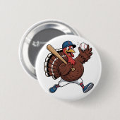 Türkei Batter Baseball Baseball Game Baseball Button (Vorne & Hinten)