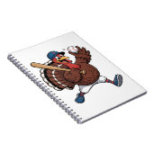 Türkei Batter Baseball Baseball Game Baseball Notizblock (Rechte Seite)