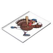 Türkei Batter Baseball Baseball Game Baseball Notizblock (Linke Seite)