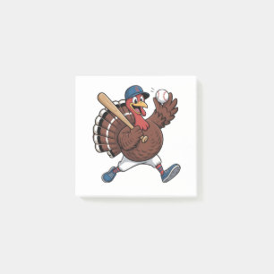 Türkei Batter Baseball Baseball Game Baseball Post-it Klebezettel