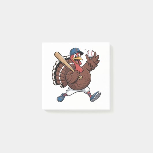Türkei Batter Baseball Baseball Game Baseball Post-it Klebezettel (Vorderseite)