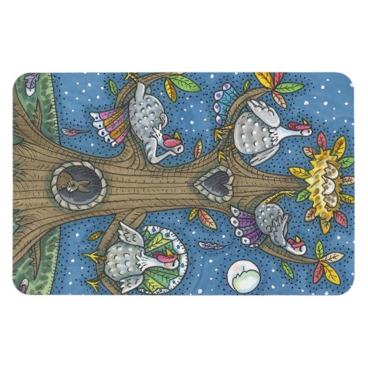 TÜRKEI BAUM, ERNTEDANK FUNNY GOBBLERS MAGNET (Horizontal)