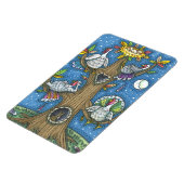 TÜRKEI-BAUM, ERNTEDANK-FUNNY GOBBLERS ROOSTING MAGNET (Linke Seite)