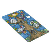 TÜRKEI-BAUM, ERNTEDANK-FUNNY GOBBLERS ROOSTING MAGNET (Rechte Seite)