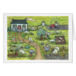 TÜRKEI-BETRIEB, LAND ERNTEDANK GREETING CARD B