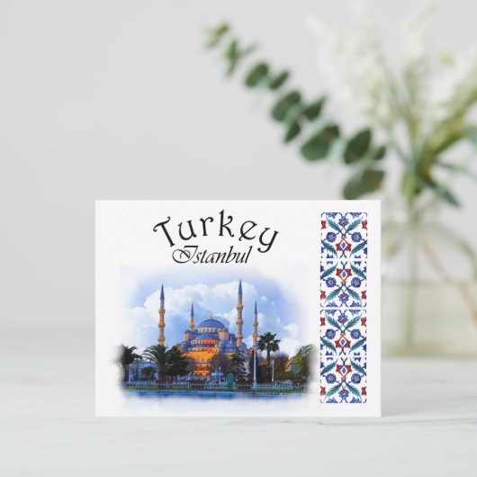 Türkei - Blaue Moschee Postkarte (Stehend Vorderseite)