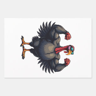 Türkei Bodybuilding Erntedank Day Gym Workout Geschenkpapier Set