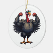 Türkei Bodybuilding Erntedank Day Gym Workout Keramik Ornament (Links)