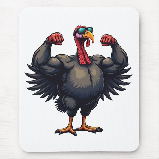 Türkei Bodybuilding Erntedank Day Gym Workout Mousepad (Vorne)