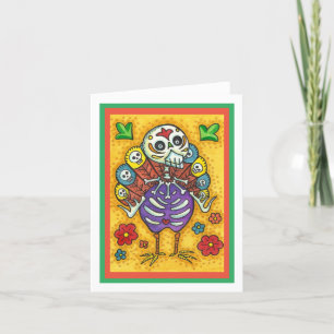 TÜRKEI-BONEN FARBFARBIG ERNTEDANK BIRD SKULL KARTE