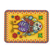 TÜRKEI-BONEN FARBFARBIG ERNTEDANK BIRD SKULL MAGNET (Horizontal)