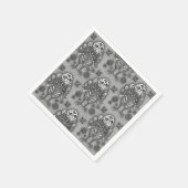 TÜRKEI-BONEN FARBFARBIG ERNTEDANK BIRD SKULL SERVIETTE (Ecke)