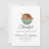 Türkei Bowl Dankbares Erntedank Dinner Family Einladung (Vorderseite)